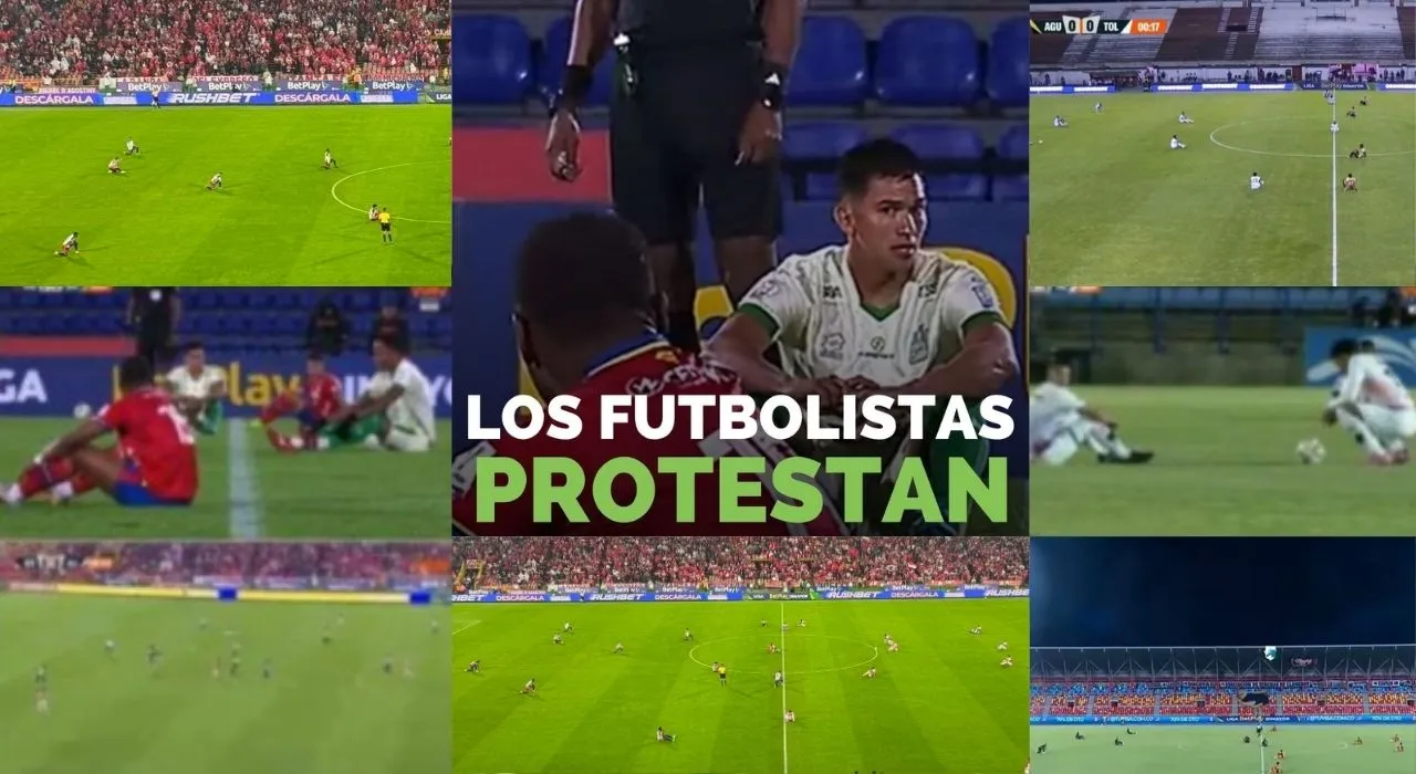 Protesta de los futbolistas colombianos por incumplimiento de Dimayor y FCF. ¿Qué provocó la inédita protesta coordinada por los jugadores en ocho estadios de la Liga BetPlay?