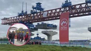 Protestas de trabajadores de Empresa Metro hoy en Bogotá Empresa Metro de Bogotá aún no termina megaobra y ya hay contratistas que deben sueldos a obreros