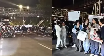 Protestas TransMilenio calle 80 Trancón hoy en la calle 80 por manifestación: TransMilenio tiene afectación en ambos sentidos