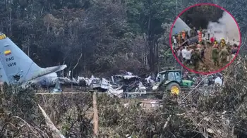 Restos del avión Hércules accidentado en Puerto Leguízamo, Putumayo. ¿El avión Hércules sin seguro? La revelación de la FAC tras el accidente en Putumayo