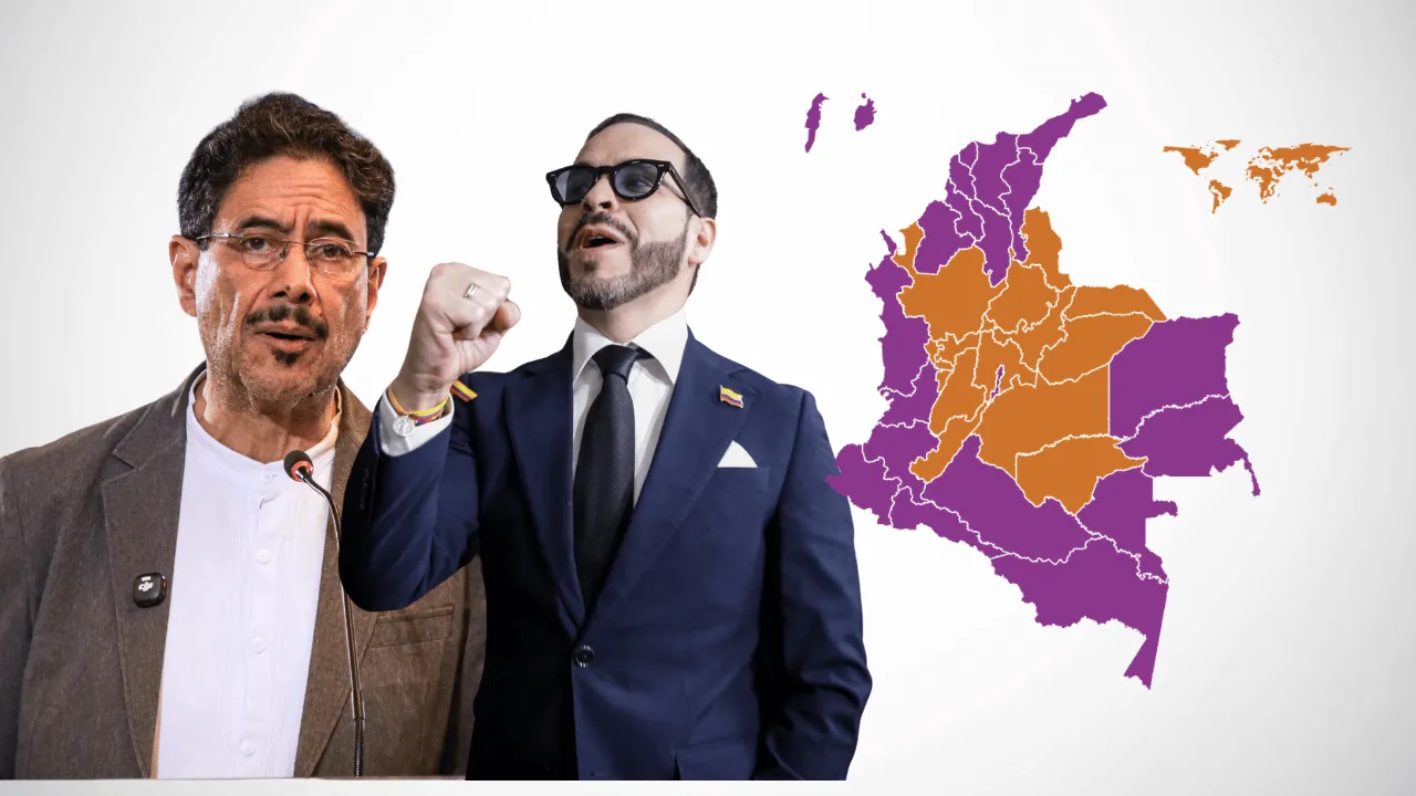Resultados por departamento de la segunda vuelta presidencial 2026. ¿En qué departamentos ganó Abelardo de la Espriella y en cuáles ganó Iván Cepeda?