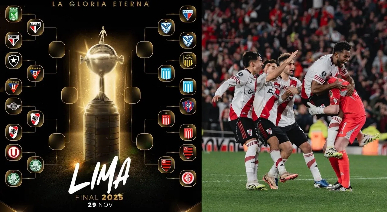 River avanzó y se definieron los cuartos de final de la Libertadores 2025. Sin equipos colombianos, pero con protagonismo cafetero en los cuartos de la Copa Libertadores
