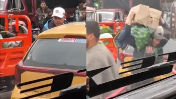 Robo a taxista en Corabastos Dejaron a taxista sin cebolla, limón y papa: graban nueva modalidad de robo en Corabastos