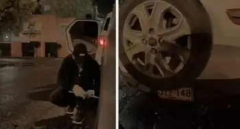 Robo Tesla Bogotá Video | Así intentaron robarse una llanta de un Tesla en Bogotá: todo quedó grabado