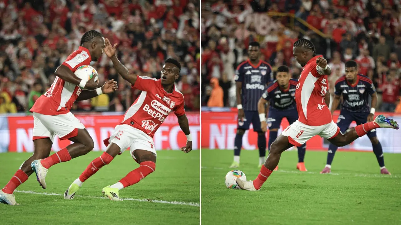 Rodallega volvió a ser el héroe de Santa Fe y evitó una dolorosa derrota frente a Junior Rodallega volvió a ser el héroe de Santa Fe y evitó una dolorosa derrota frente a Junior