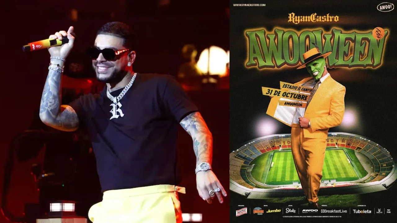 Ryan Castro durante el anuncio de ‘Awooween’. Ryan Castro anuncia su primer concierto en El Campín de Bogotá: fecha del show