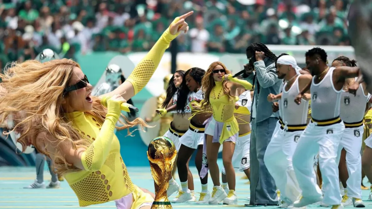 Shakira durante la presentación de 'Dai Dai', la canción oficial del Mundial 2026. Shakira vuelve a hacer historia: el récord que logró con 'Dai Dai', la canción del Mundial 2026