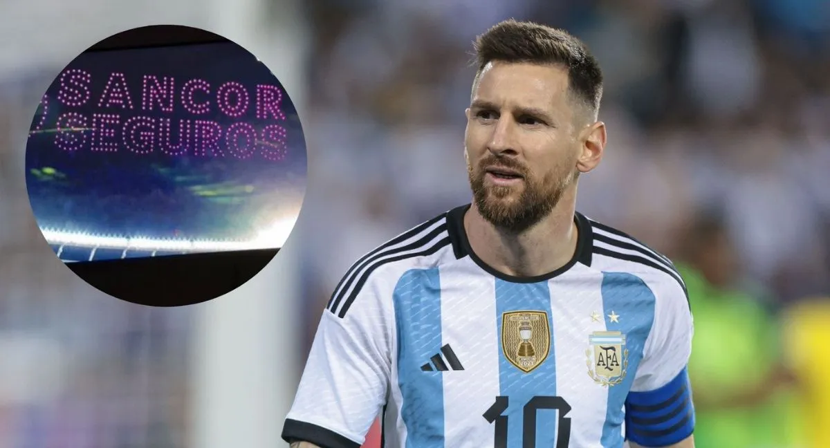 Show de drones de Sancor Seguros Esto habría costado el show de drones de Sancor Seguros en la despedida de Messi: hay críticas