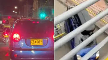 Spark azul El Spark azul que intentaron subir por un puente peatonal volvió a las calles: esta es la razón