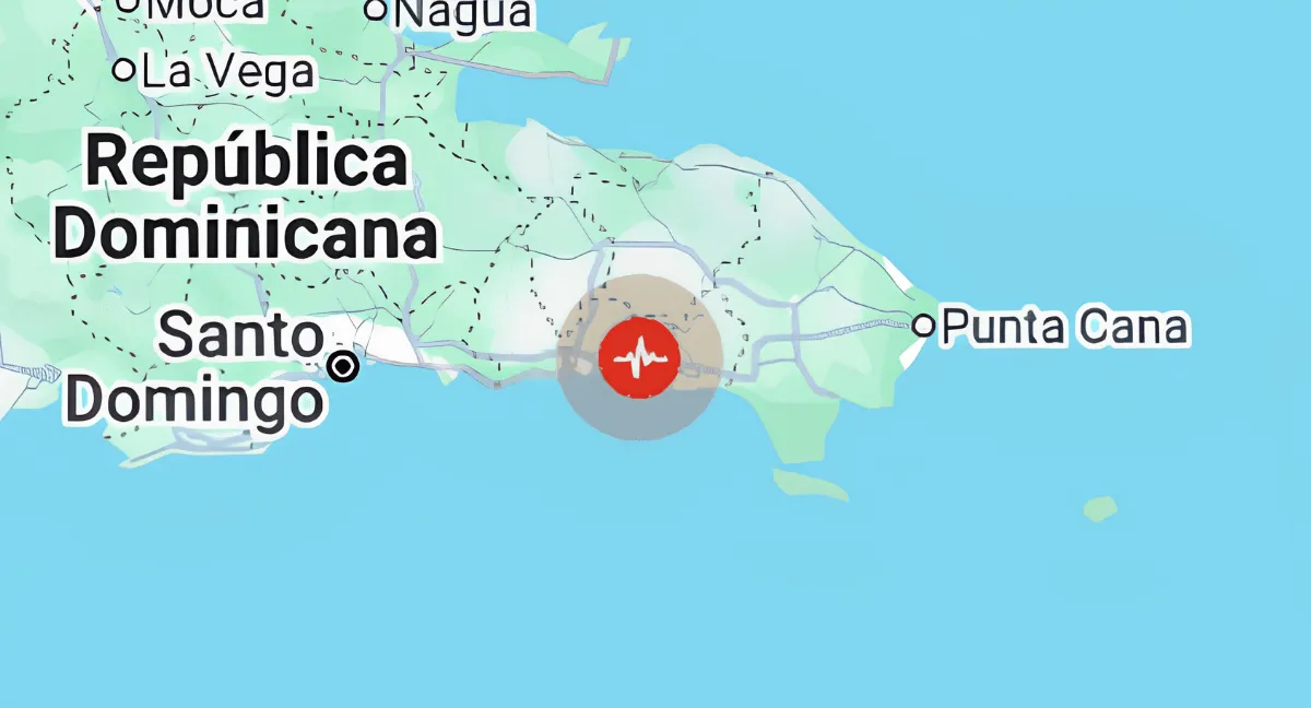Temblor en República Dominicana tuvo epicentro cerca de Guaymate (La Romana). Temblor hoy en República Dominicana se sintió en Santo Domingo y Puerto Rico: fue de magnitud 4,8