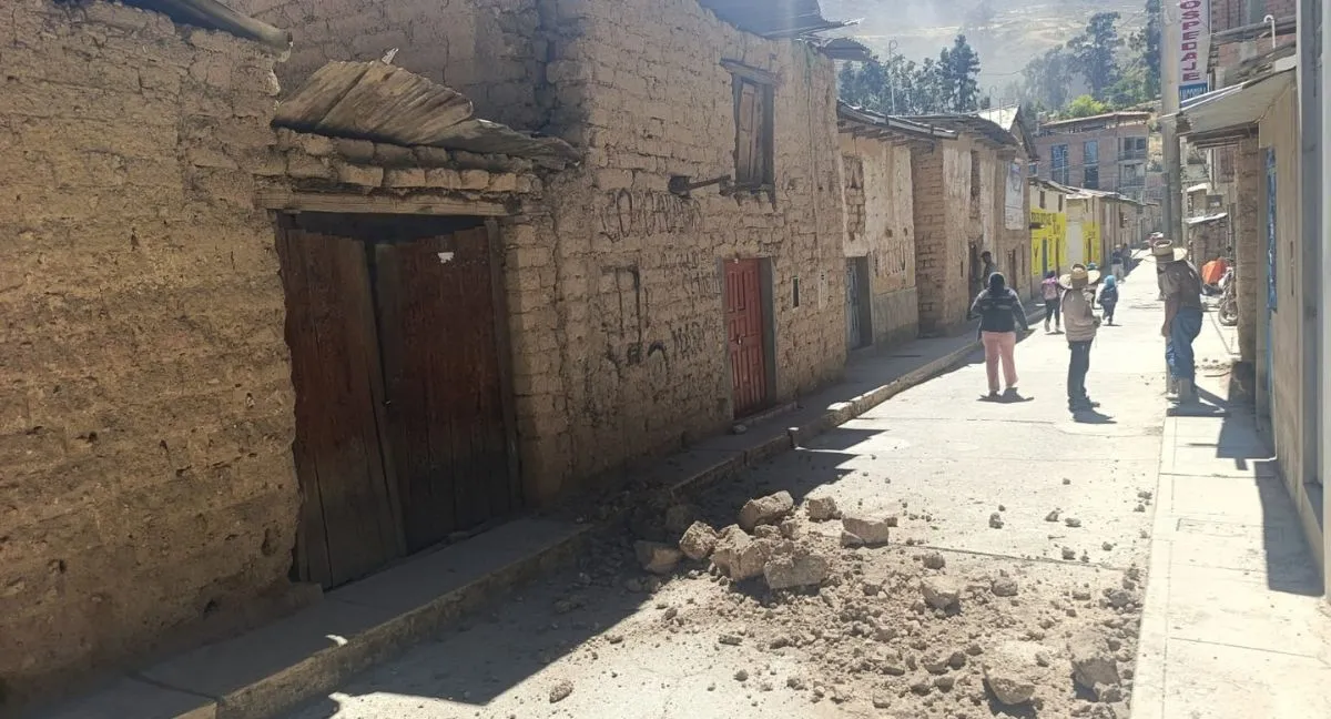 Terremoto en Ayacucho, Perú Primeras imágenes de Ayacucho tras el terremoto que sacudió a Perú este 20 de agosto