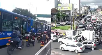 Trancon en Bogotá Caos vehicular en la calle 80 y en Fontibón: esto es lo que está pasando en Bogotá