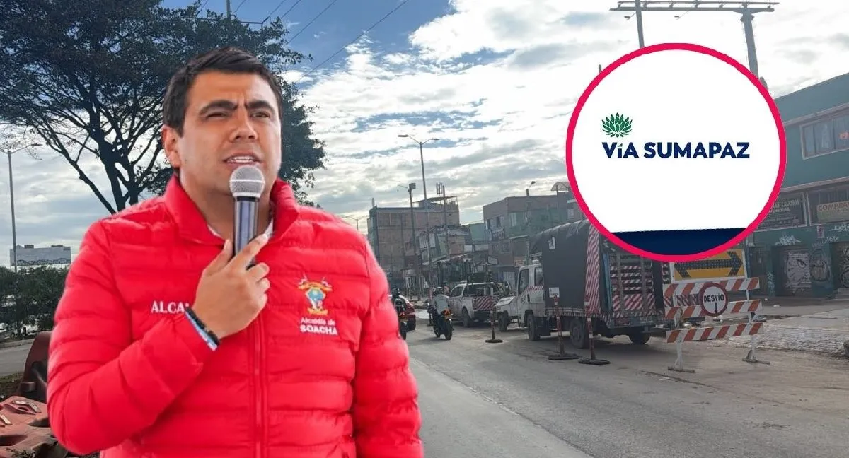 Trancones en Soacha Alcalde de Soacha arremete por obras en la Autopista Sur en hora pico: Vía Sumapaz responde