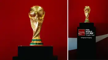 Trofeo de la Copa Mundial de la FIFA El trofeo de la Copa Mundial de la FIFA estará en Bogotá durante dos días: ¿cuándo y dónde tomarse la foto?