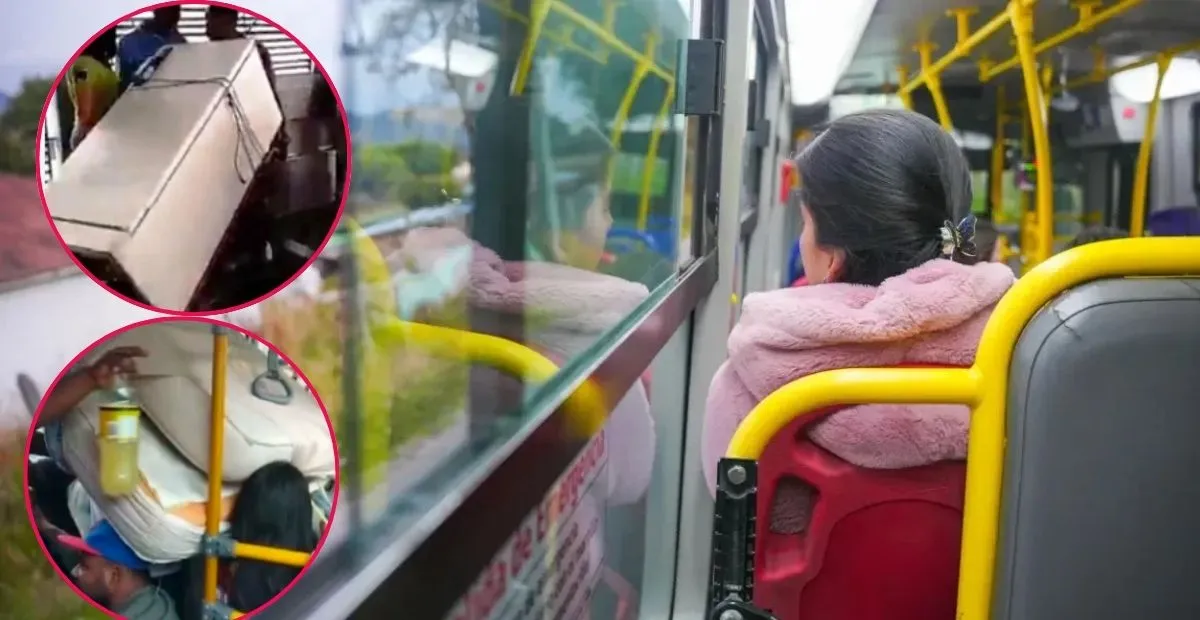 Usuarios suben colchones, neveras en TransMilenio. TransMilenio y Alcaldía de Bogotá promueven campaña para impedir que los buses se usen como mudanzas