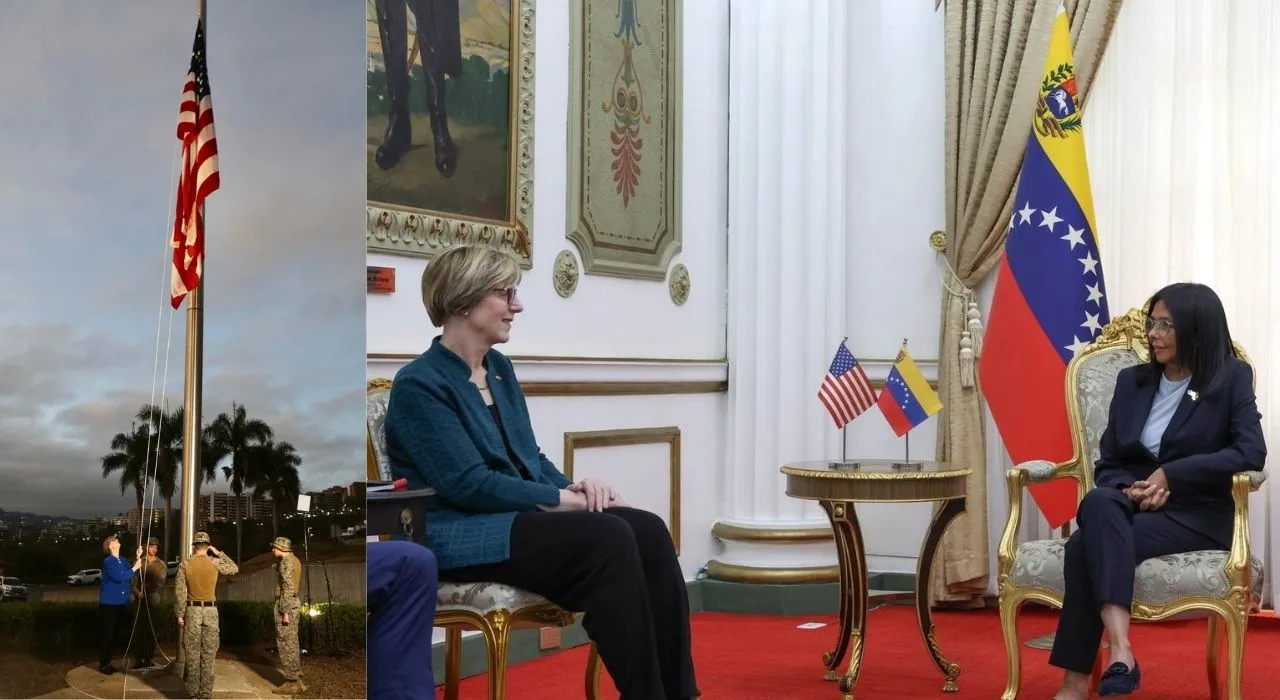 Venezuela y Estados Unidos reestablecen relaciones Estados Unidos reanuda servicios diplomáticos de su embajada en Caracas