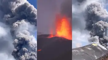 Volcán Etna entra en erupción: Italia declara alerta roja. Videos | Alerta roja en Italia por la impactante erupción del volcán Etna
