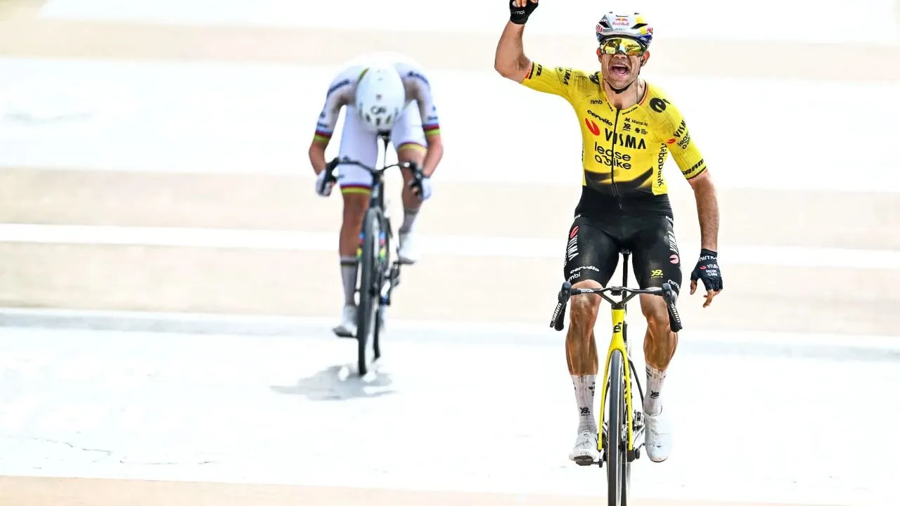Wout van Aert El dato superhumano de Van Aert y los vatios que desarrolló para poner a ‘tragar’ polvo a Pogacar