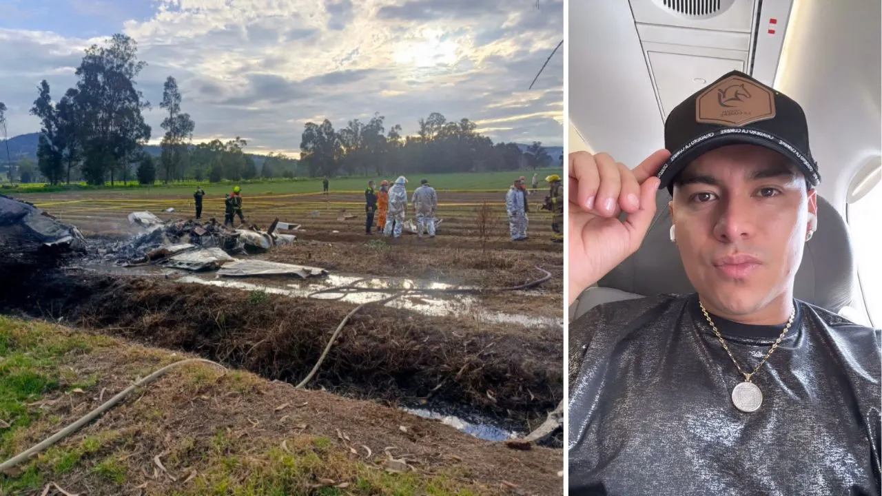 Yeison Jimenez subido en un avión e imagen de siniestro aereo en Paipa "Dios me dio tres señales y yo no las entendí": La premonición que rondó a Yeison Jiménez poco antes de morir