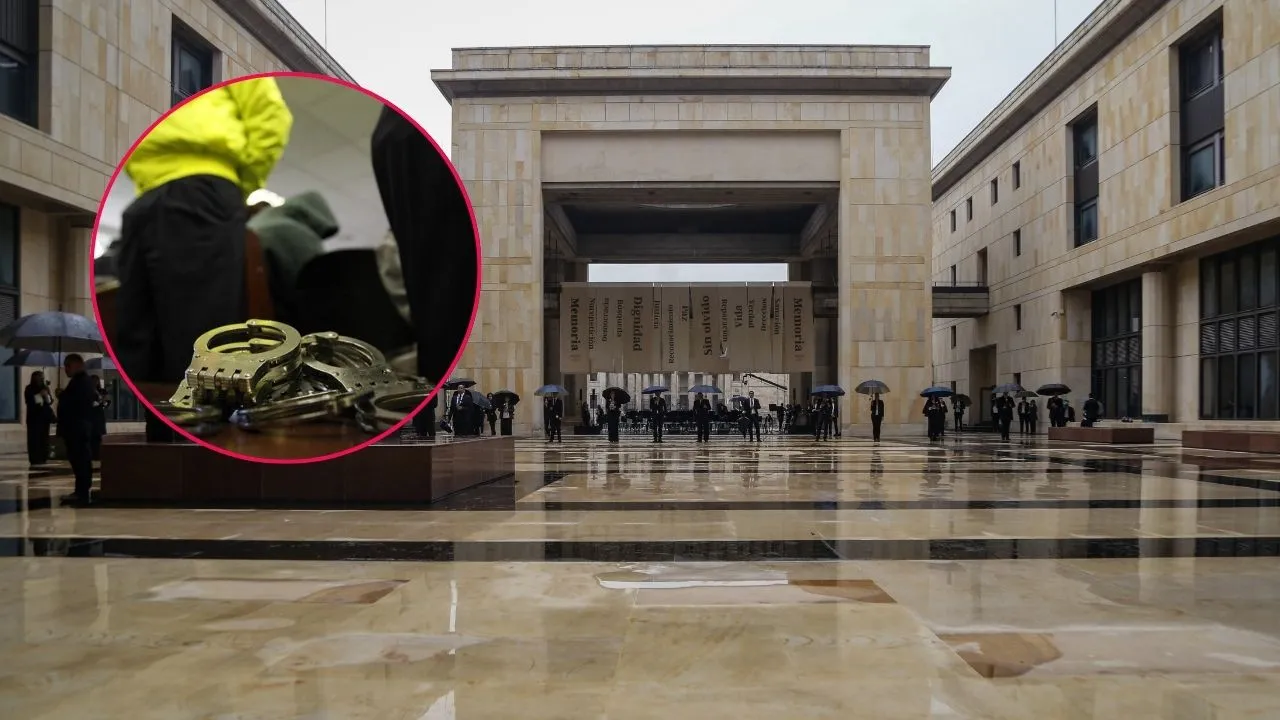 Zona interna del Palacio de Justicia en Bogotá e ilustración de capturas Adolescente víctima de acceso carnal padeció "violencia institucional" de la justicia, la Corte Suprema regañó al juez